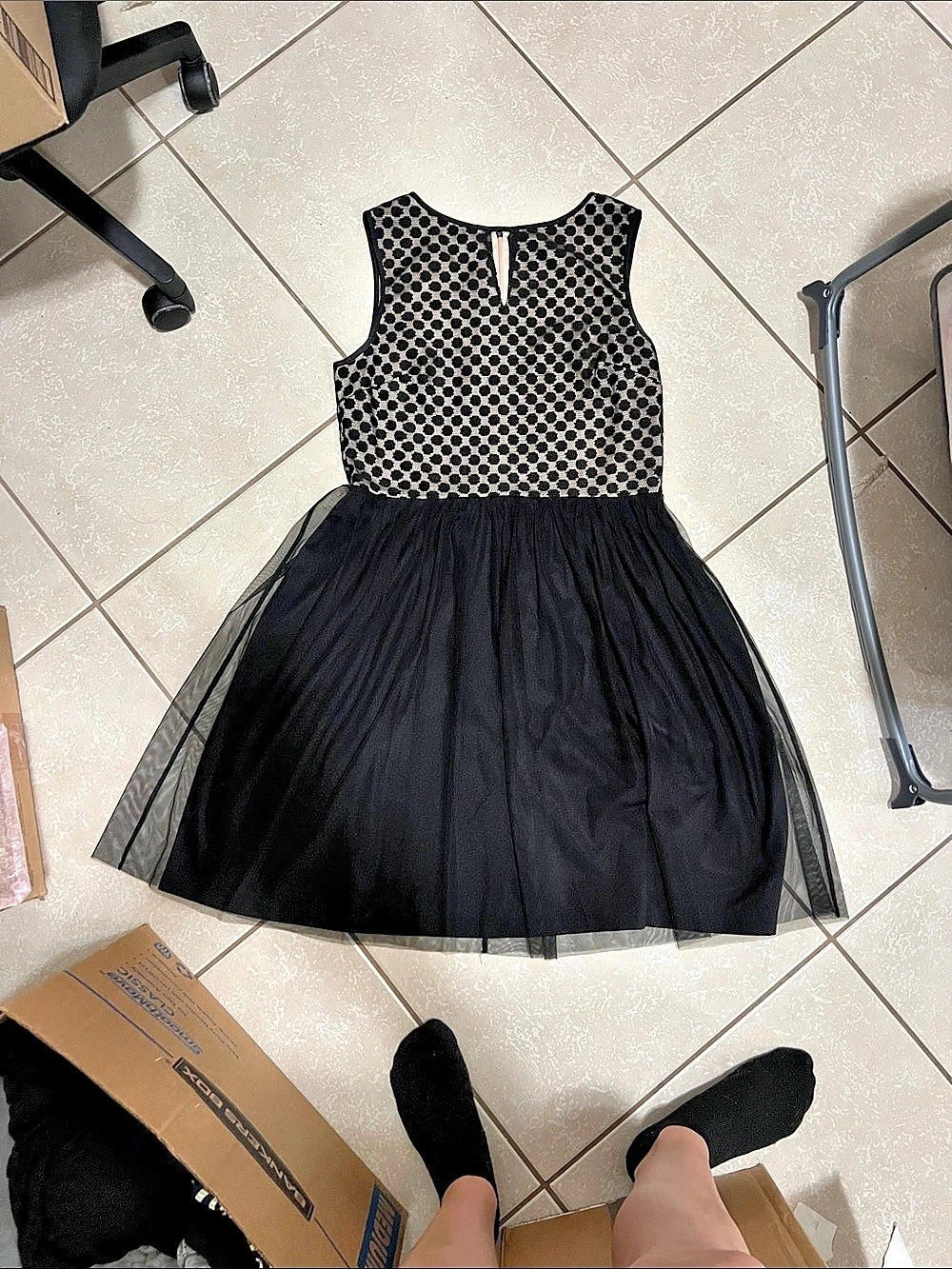 Black & White Mini Dress Like New